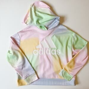 Adidas tie dye girls hoodie size 10-12Y Pastel